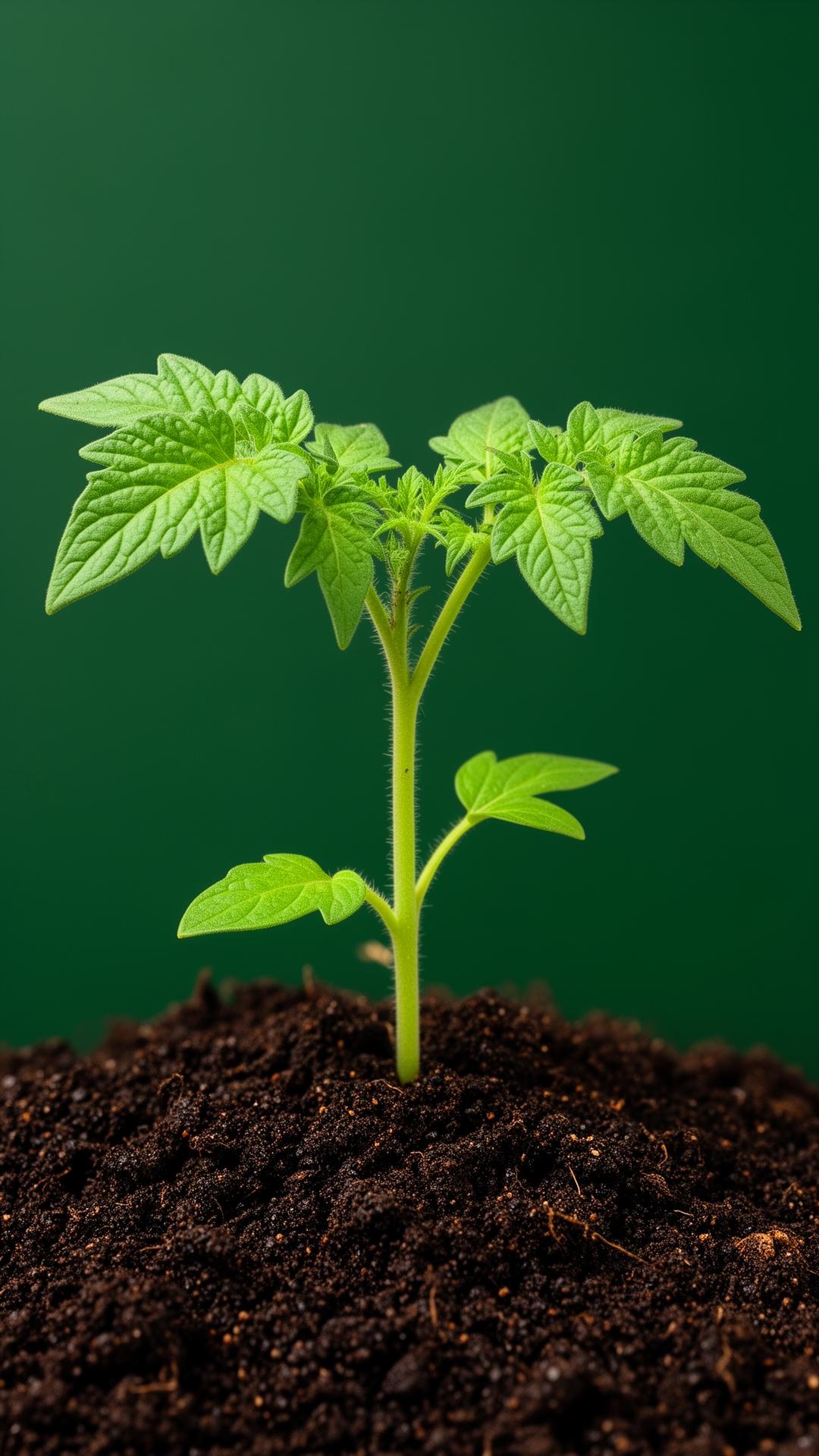 Young seedling thriving in Vermiculoam soil